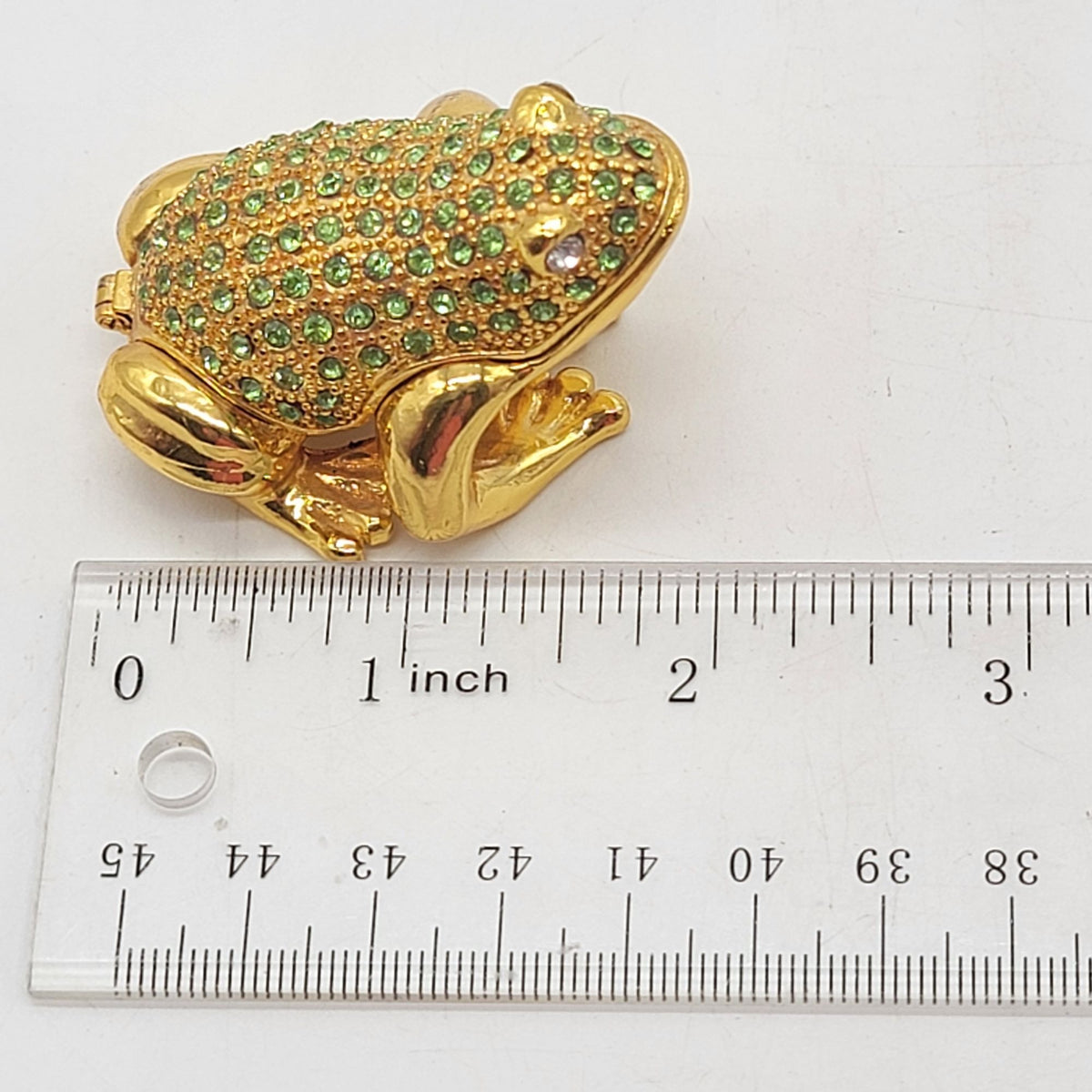 Objet D'Art Jumpin Jive Frog Trinket Box Artform No. 99