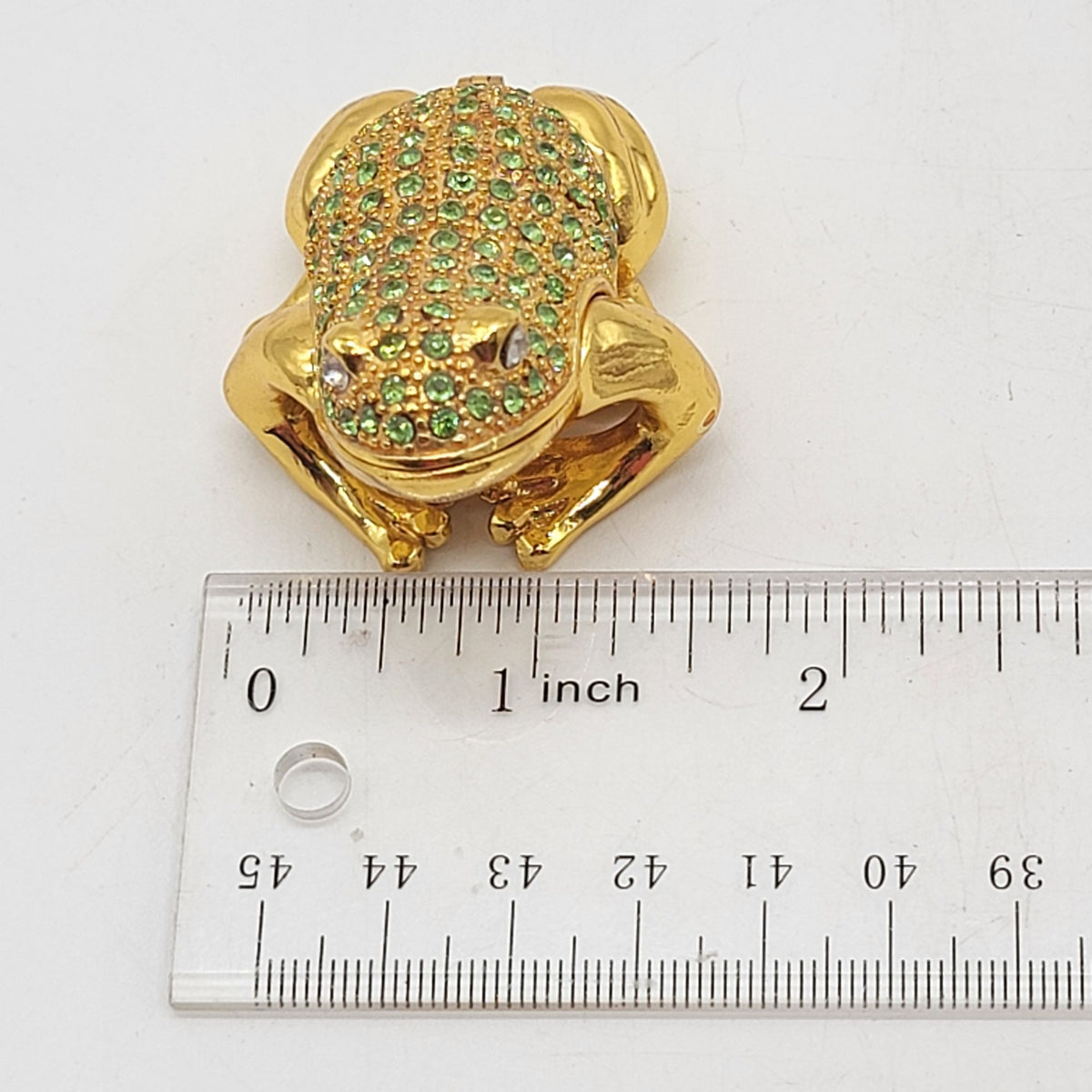 Objet D'Art Jumpin Jive Frog Trinket Box Artform No. 99