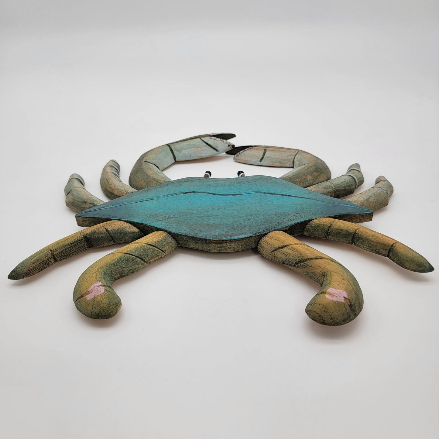 Blue Crab Wood Wall Art Nautical Coastal Decor