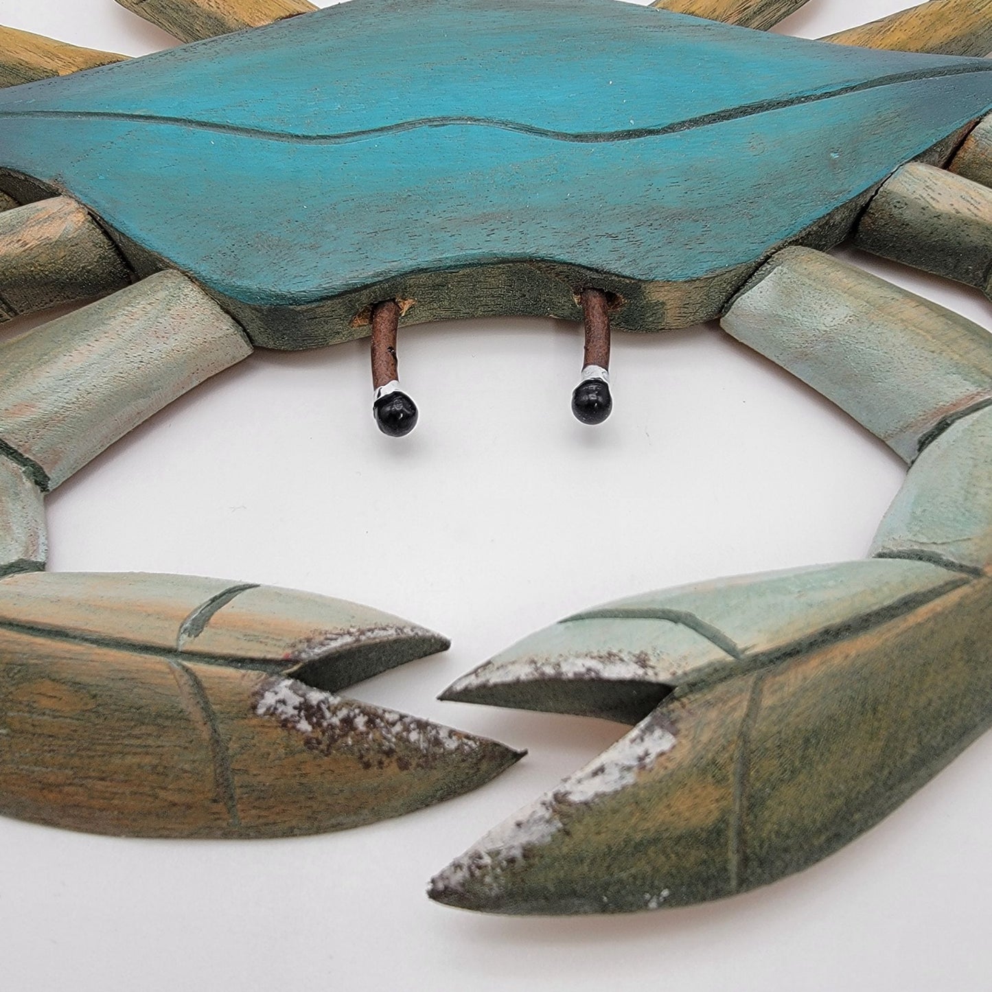 Blue Crab Wood Wall Art Nautical Coastal Decor