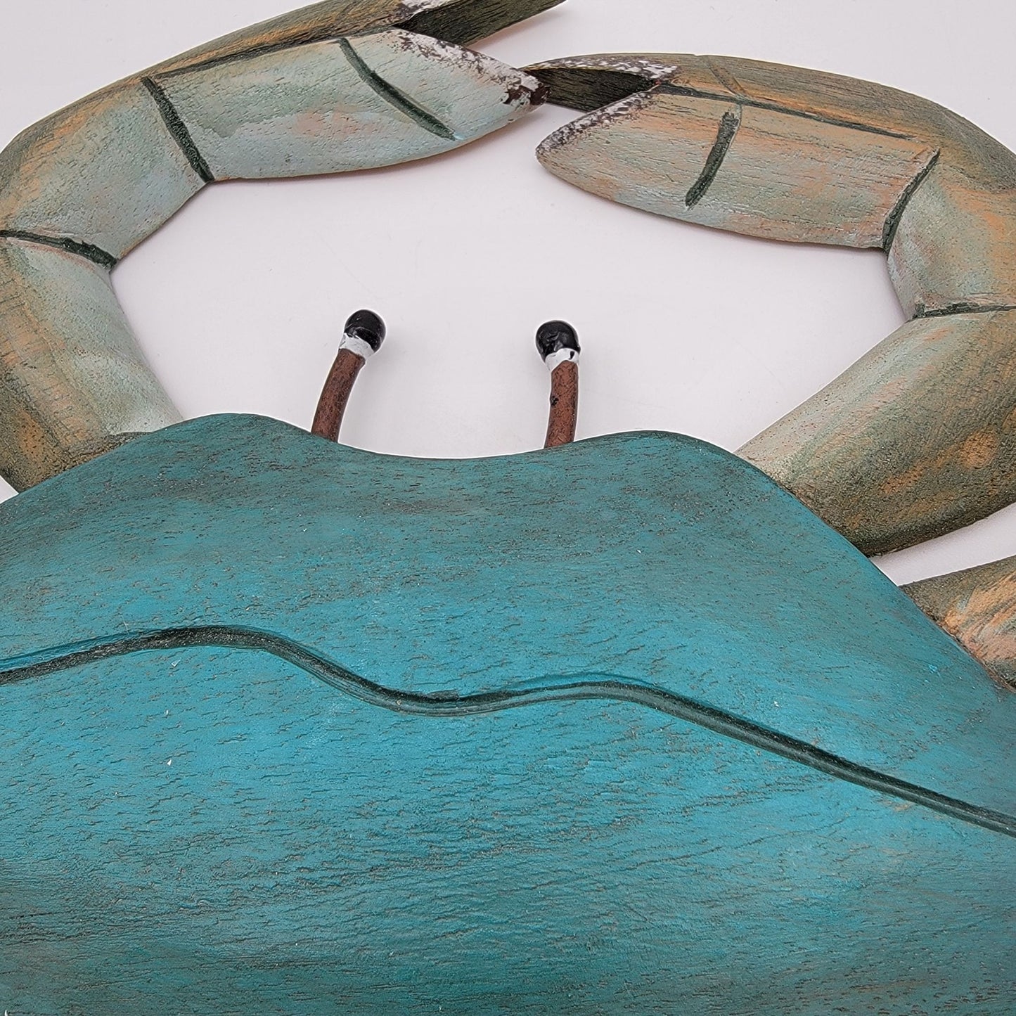 Blue Crab Wood Wall Art Nautical Coastal Decor