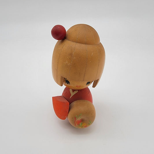 Vintage Japanese Sosaku Kokeshi Wood Doll