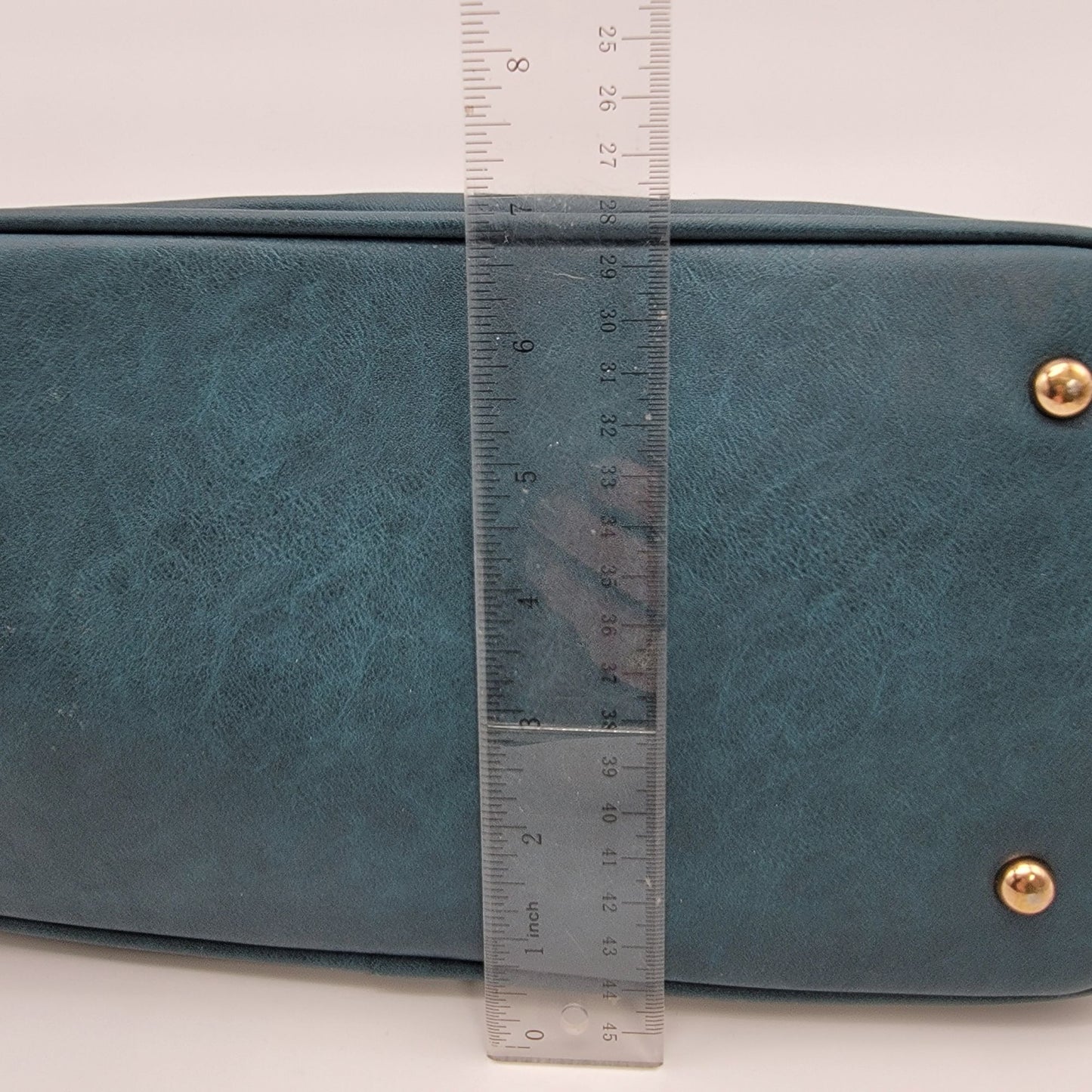 London Fog Preston Teal Triple Compartment Satchel Bag