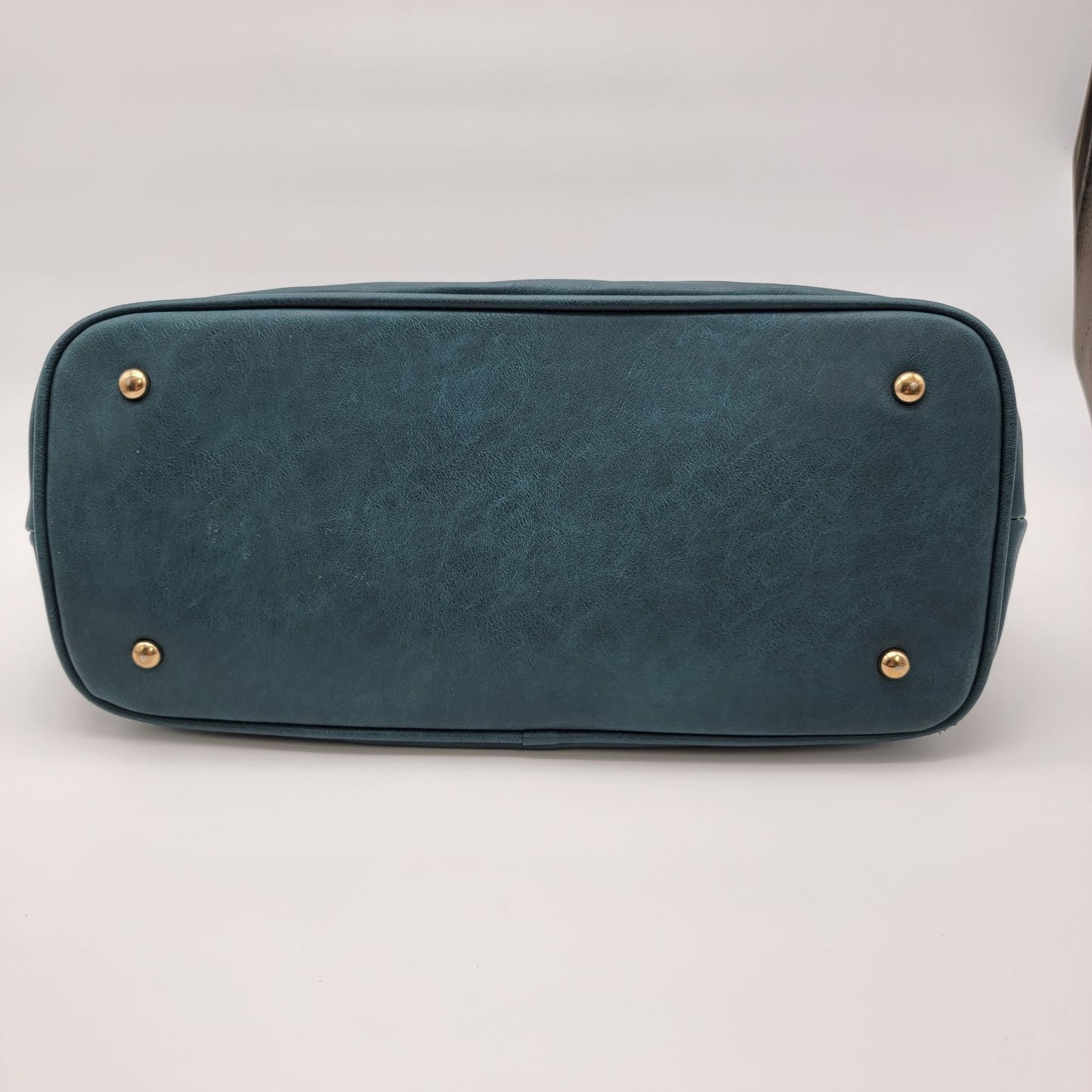 London Fog Preston Teal Triple Compartment Satchel Bag