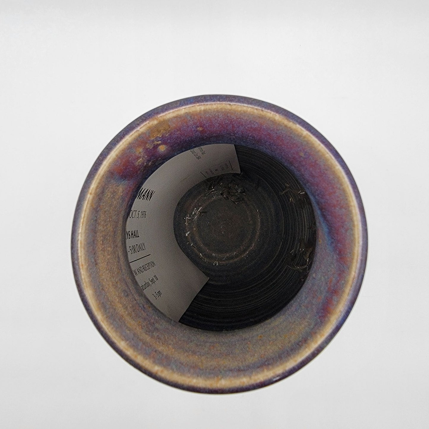 Vintage Jean Mann Signed Art Pottery Vase