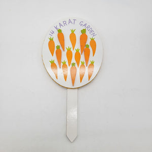 2003 Vintage 14 Karat Garden Carrot Stake Sign