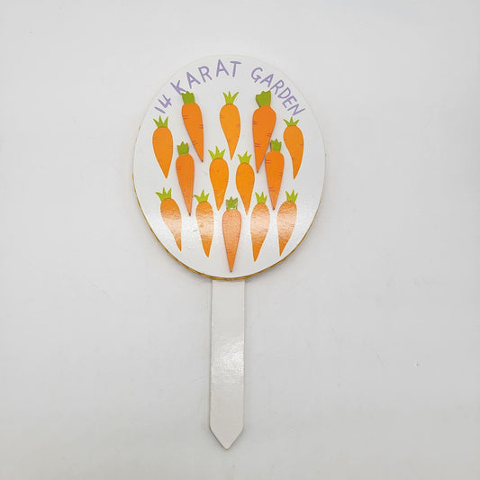 2003 Vintage 14 Karat Garden Carrot Stake Sign