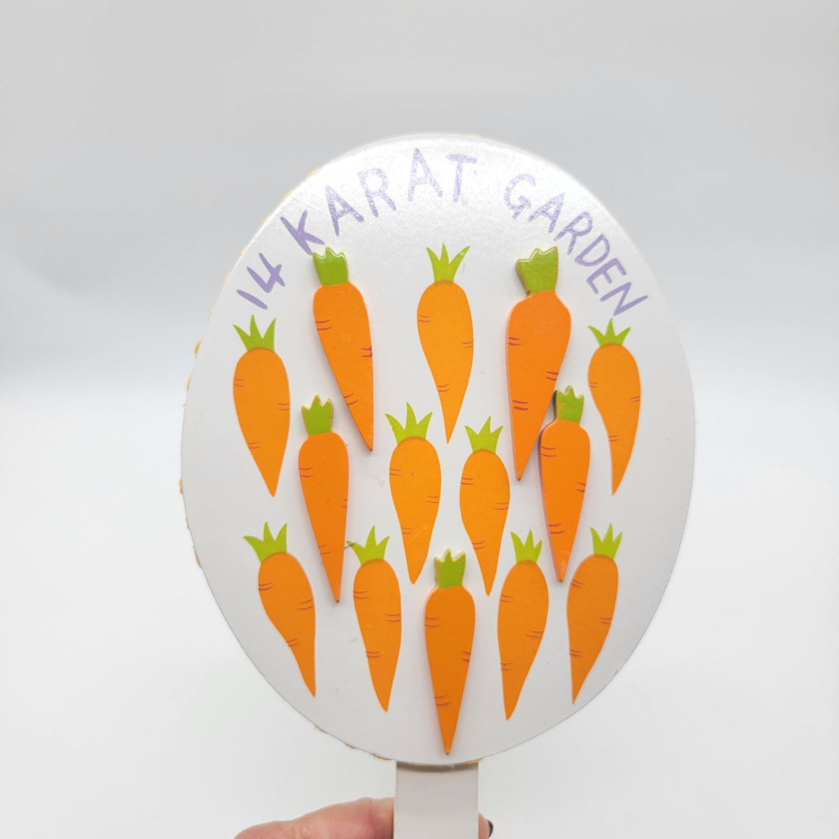 2003 Vintage 14 Karat Garden Carrot Stake Sign