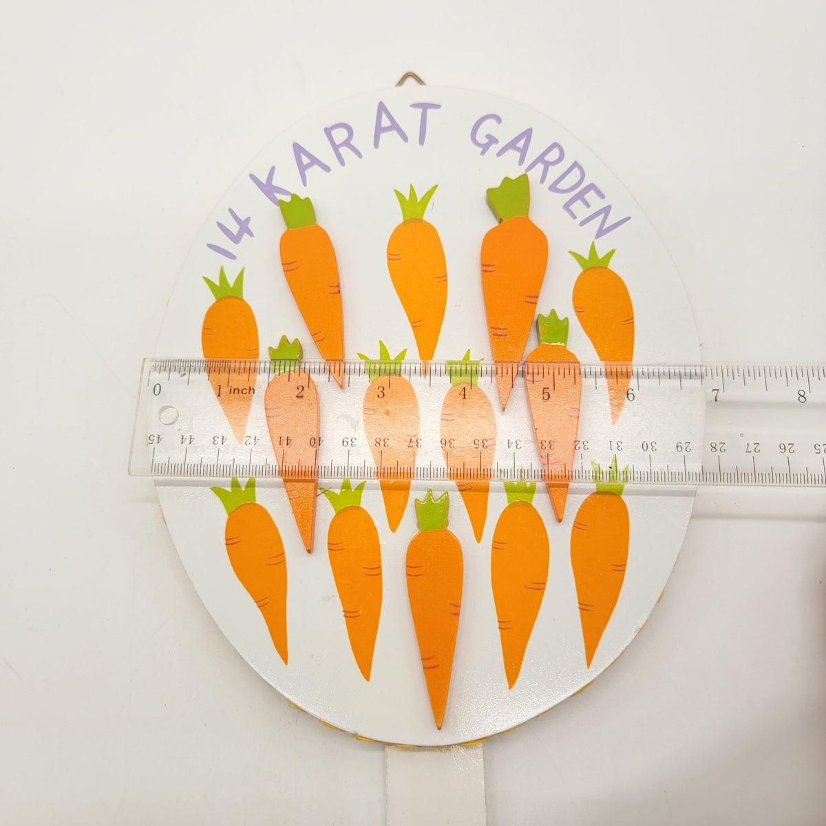 2003 Vintage 14 Karat Garden Carrot Stake Sign
