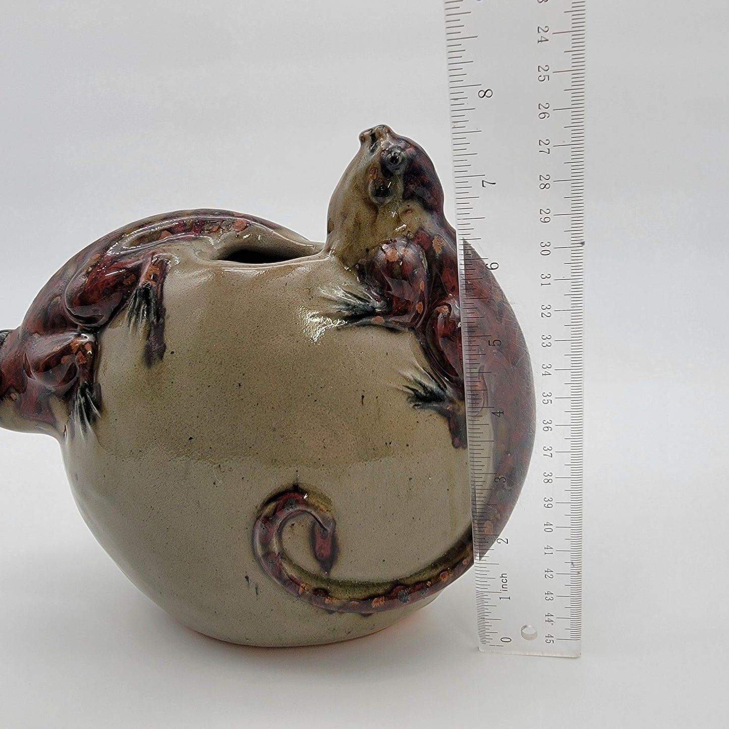 Jorge Wilmot Tonala Pottery Double Iguana Vase