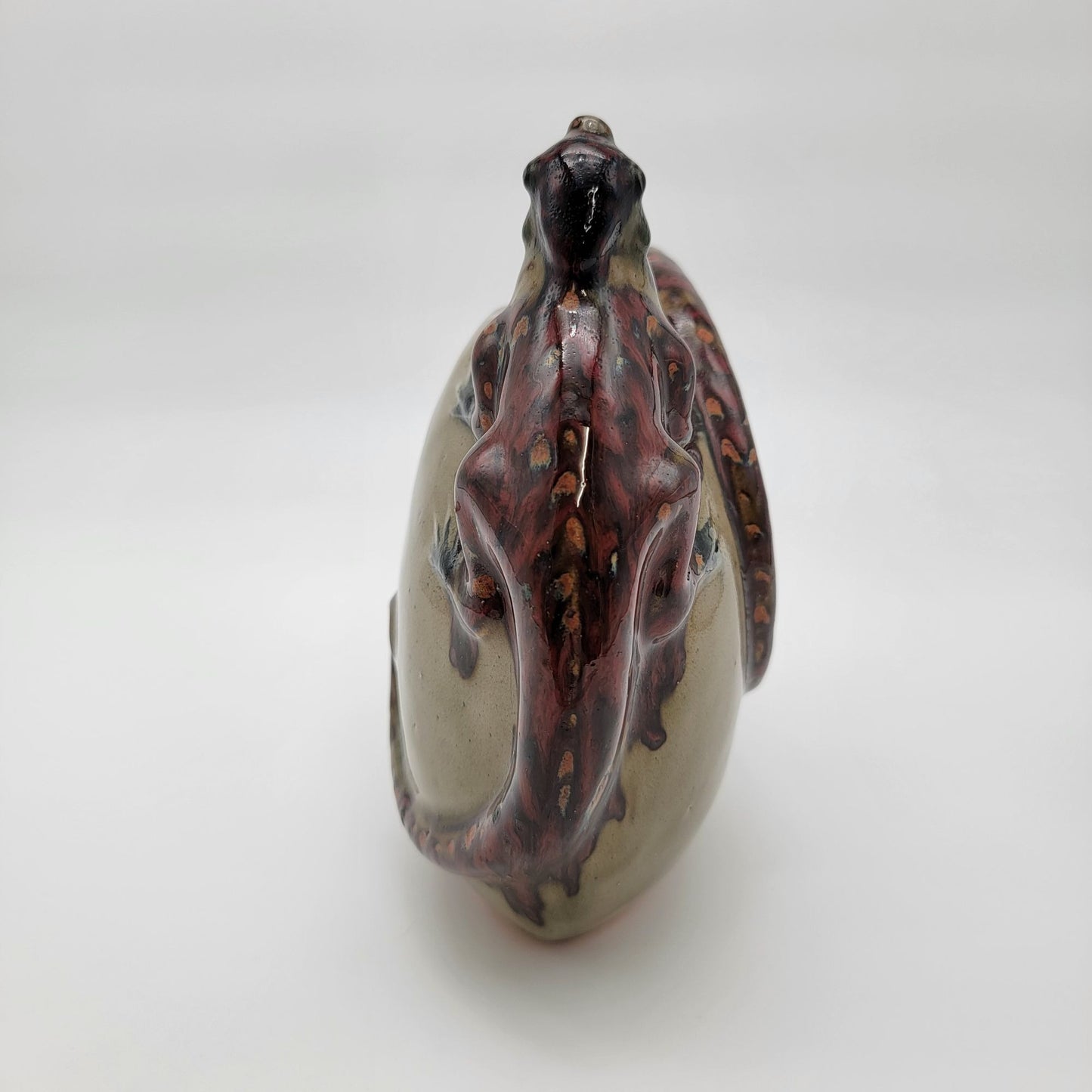 Jorge Wilmot Tonala Pottery Double Iguana Vase