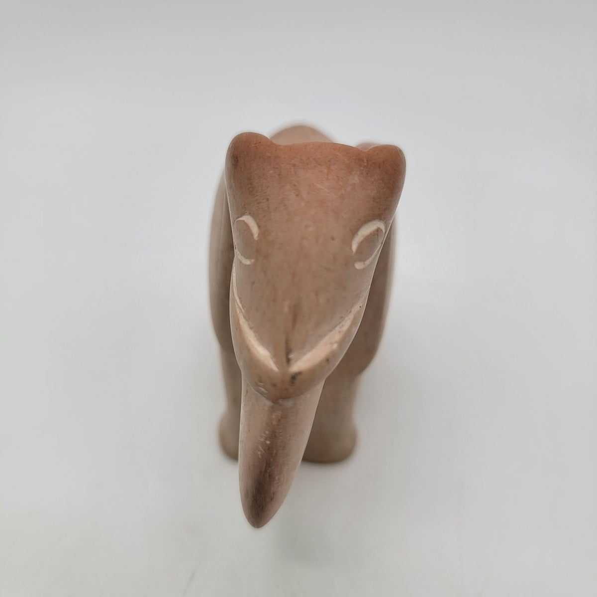 Vintage Carved Soapstone Elephant Figurine