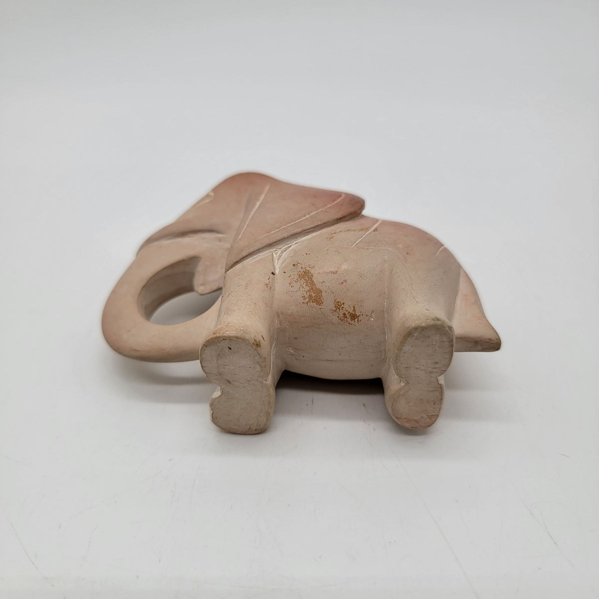 Vintage Carved Soapstone Elephant Figurine