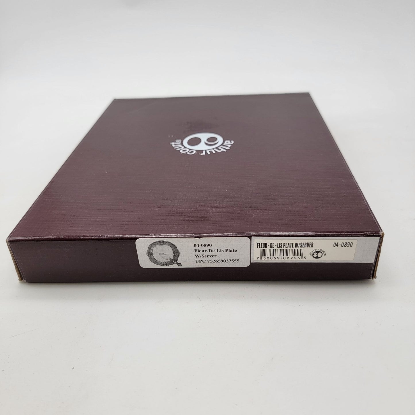 Arthur Court Aluminum Fleur De Lis Plate & Cake Server Set