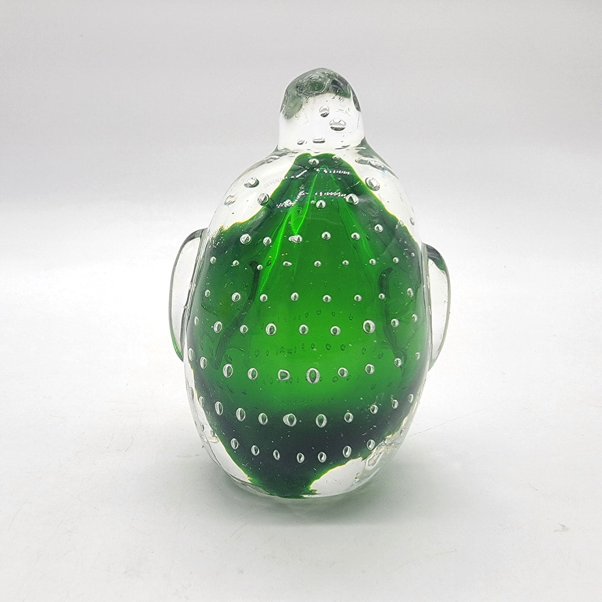 Vintage 1960s Bullicante Art Glass Penguin Sculpture