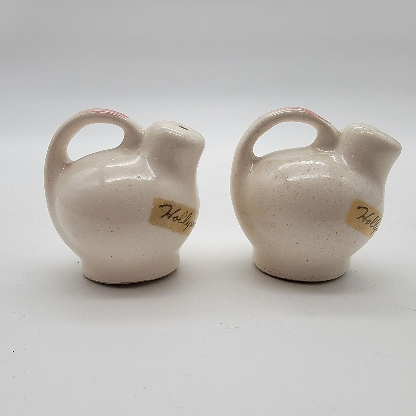 Vintage Hollywood Bowl Cherry Blossom Miniature Pitcher Salt & Pepper Shakers