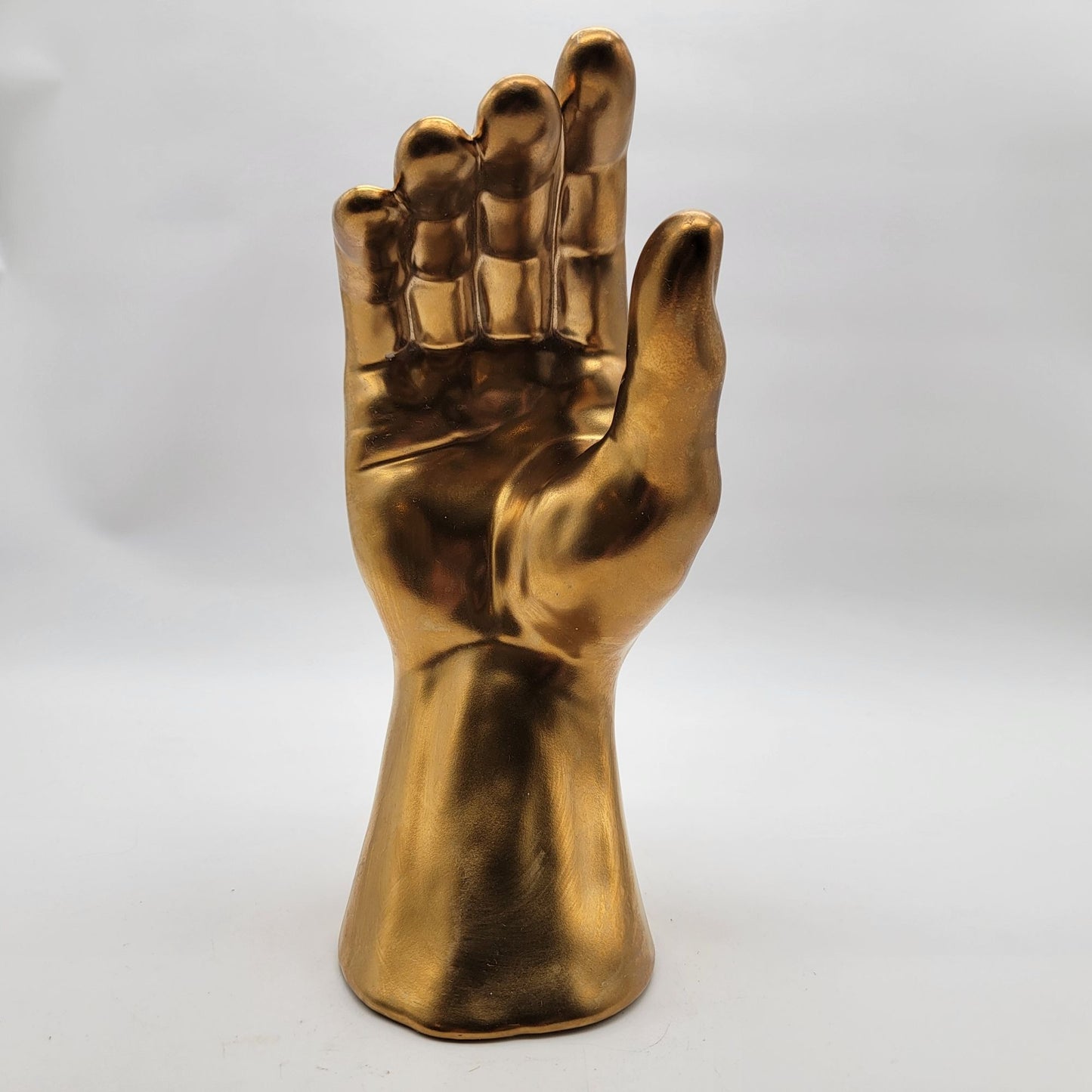 Large Gold Hand Sculpture Modern Art Decor