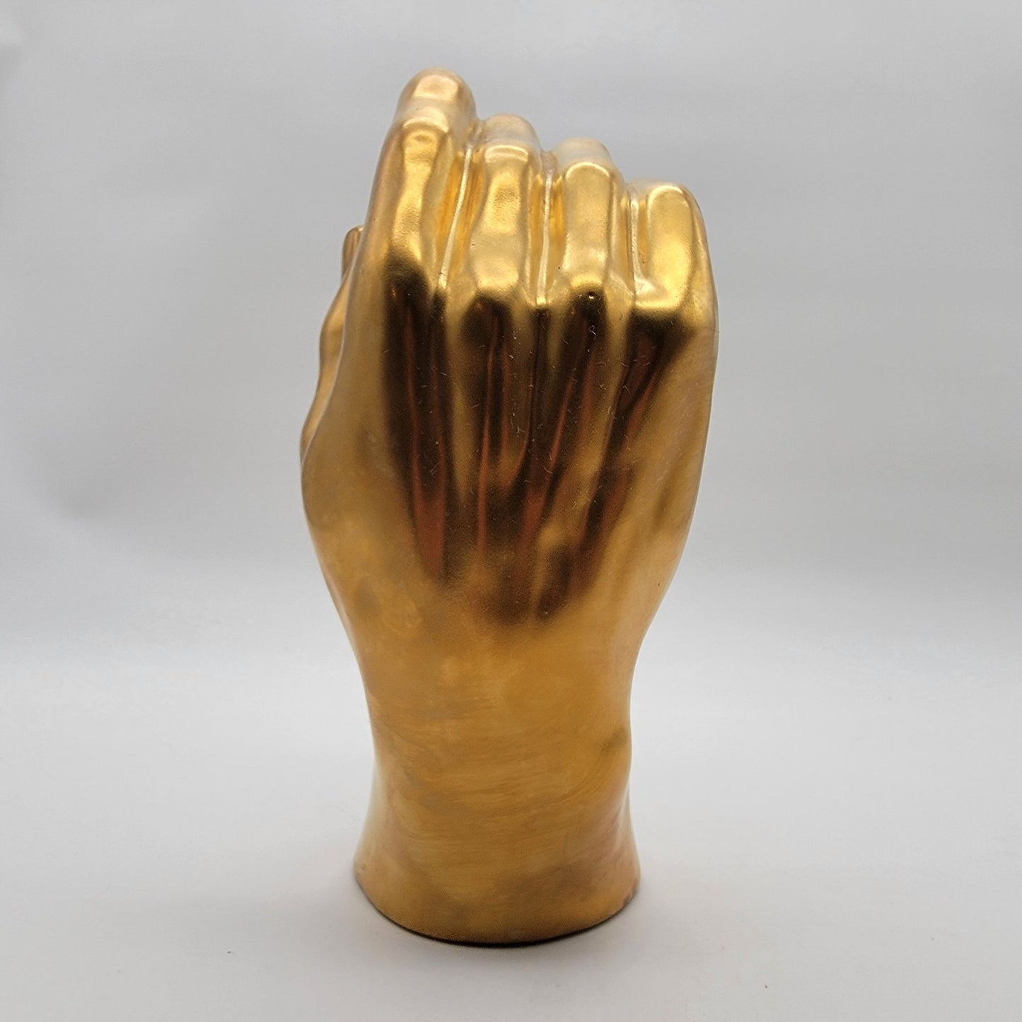 Large Gold Hand Sculpture Modern Art Decor