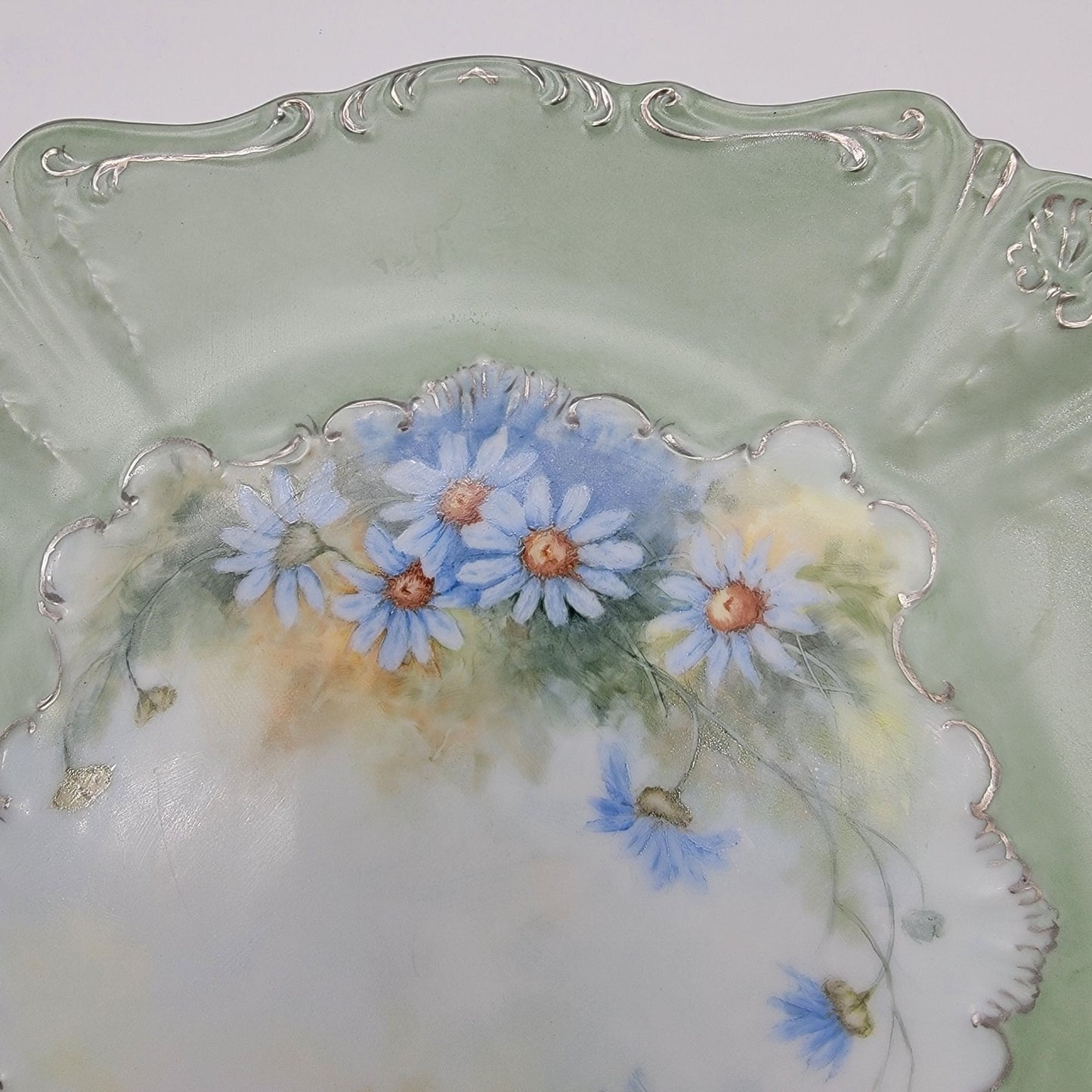 Vintage Hand Painted Porcelain Square Plate