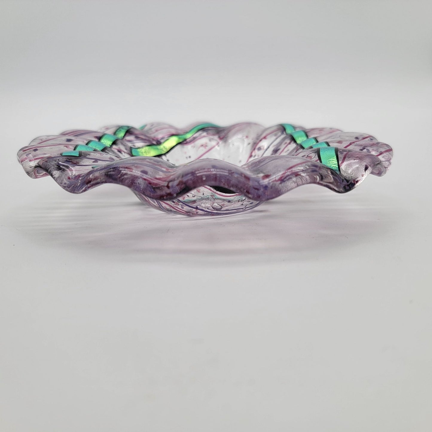 Marilyn Catlow Signed Fused Art Glass Bowl