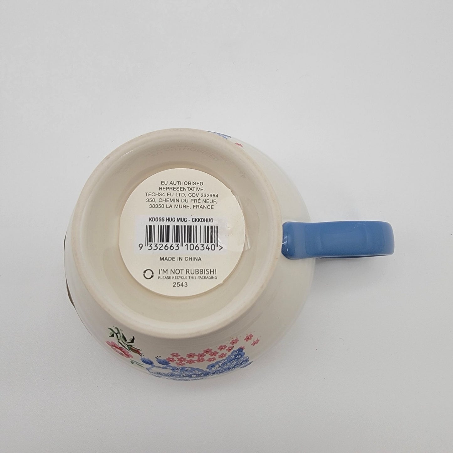 Cath Kidston Hug Mugs With Poodle Design Set Of 2 NEW