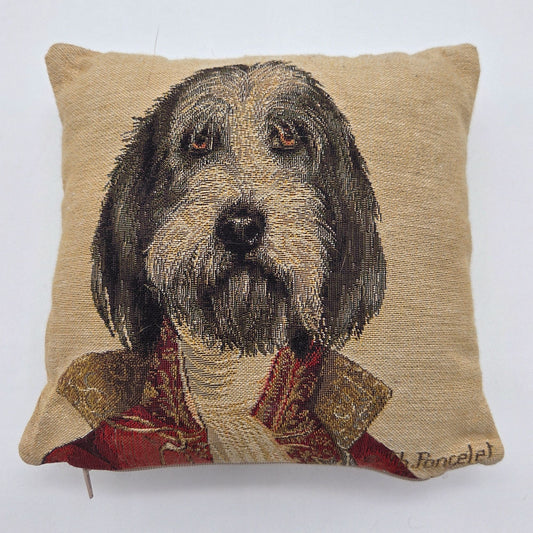 Thierry Poncelet Otterhound Dog Tapestry Throw Pillow