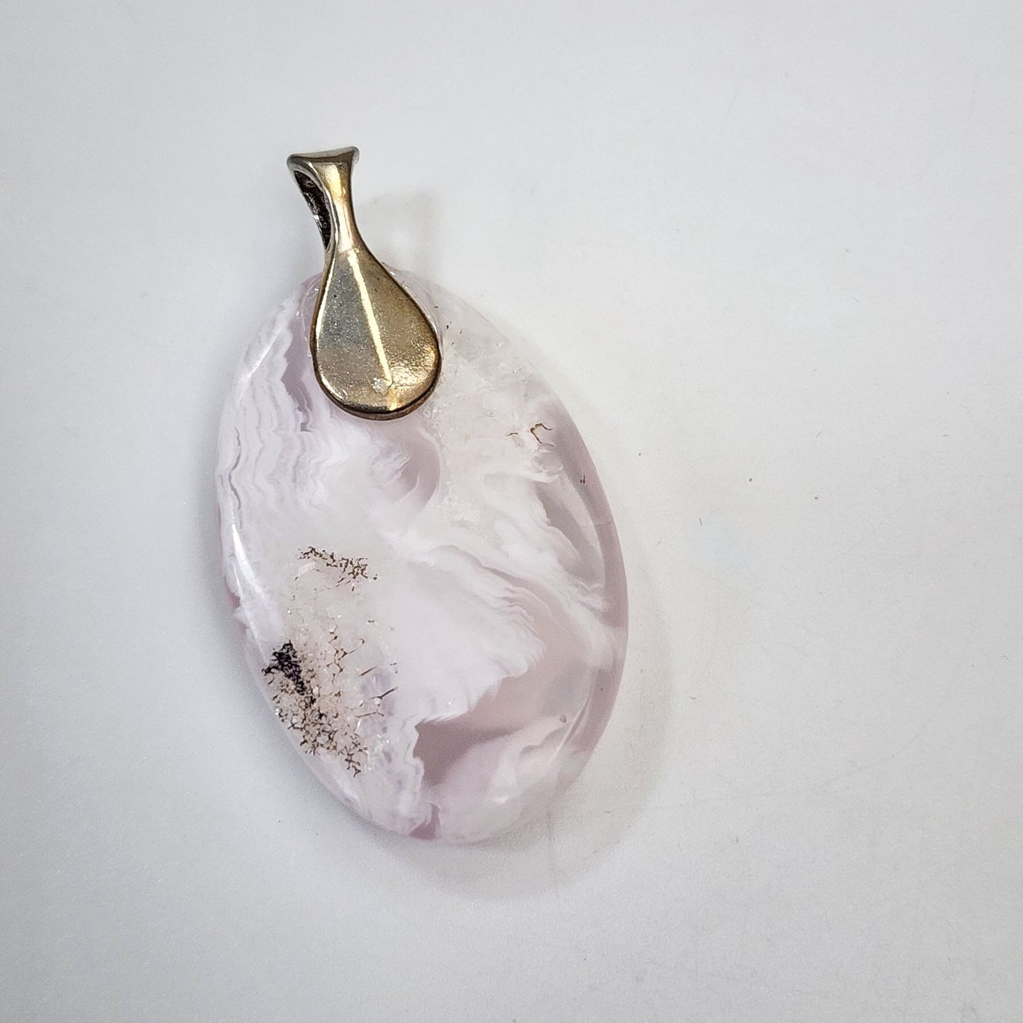 Artisan Purple Lace Agate Gemstone Pendant