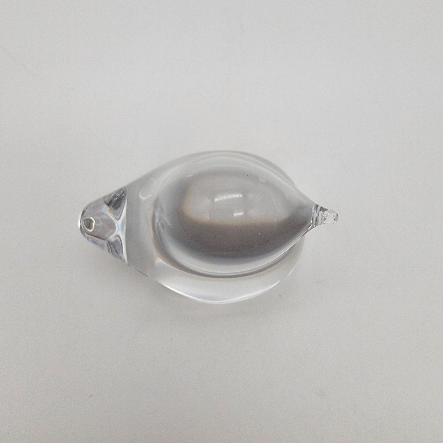 Daum France Crystal Glass Bird Paperweight 1980's