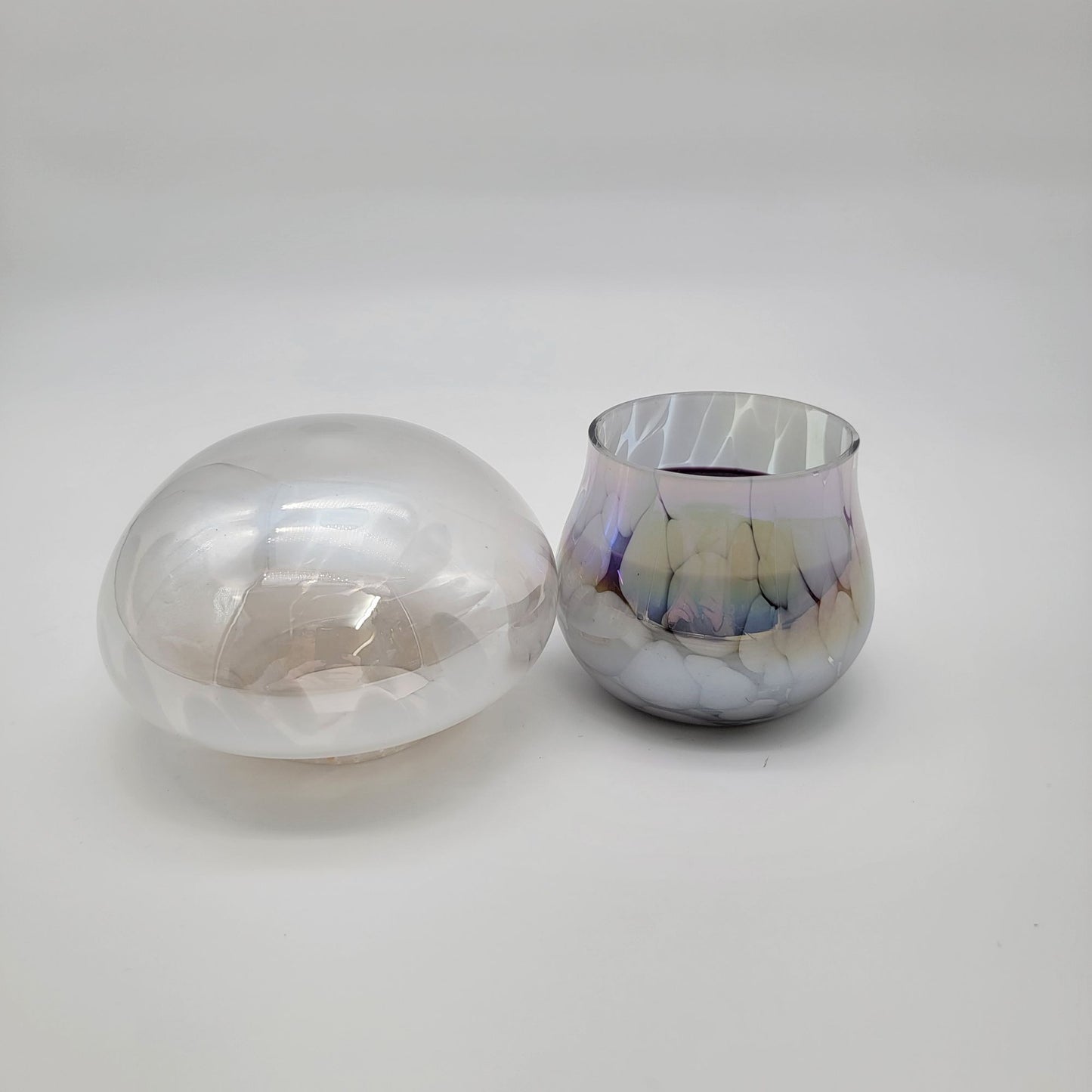 Celebrate Together Glass Mushroom Candle Holder - NEW