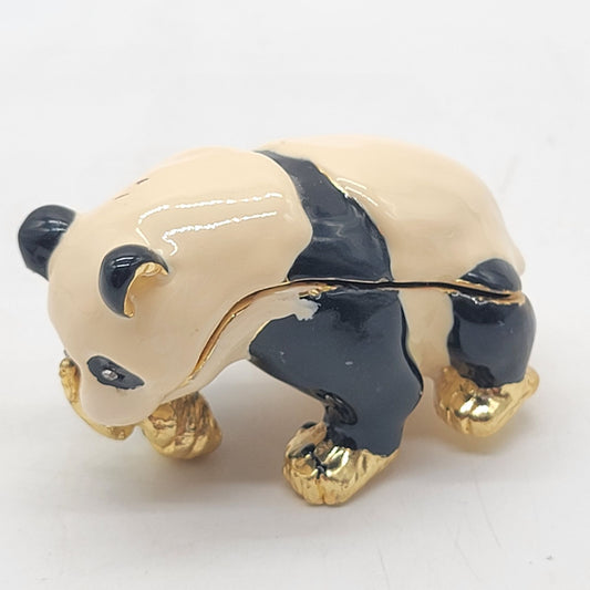 Objet D'Art Kimora Panda Bear Trinket Box Artform No. 02