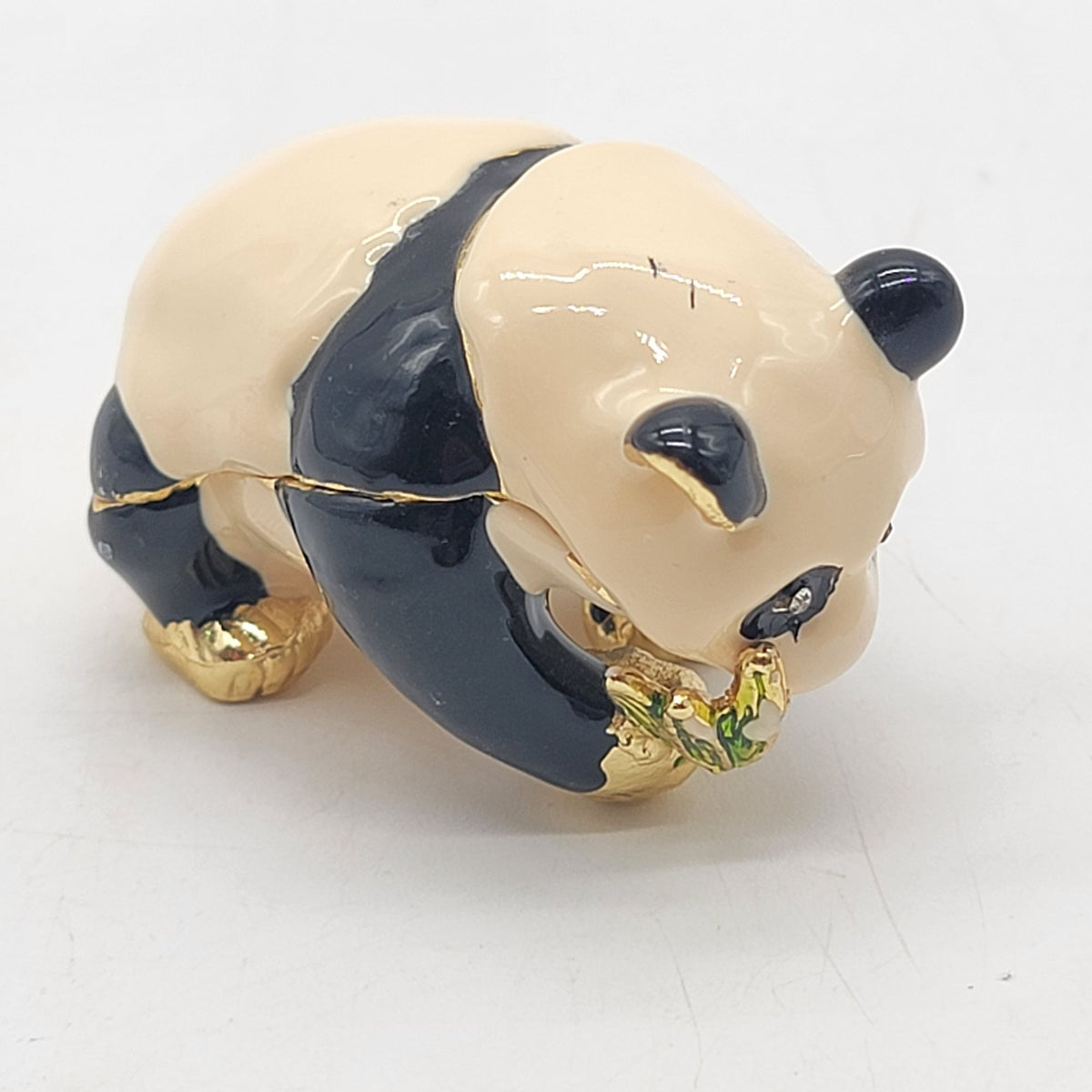 Objet D'Art Kimora Panda Bear Trinket Box Artform No. 02