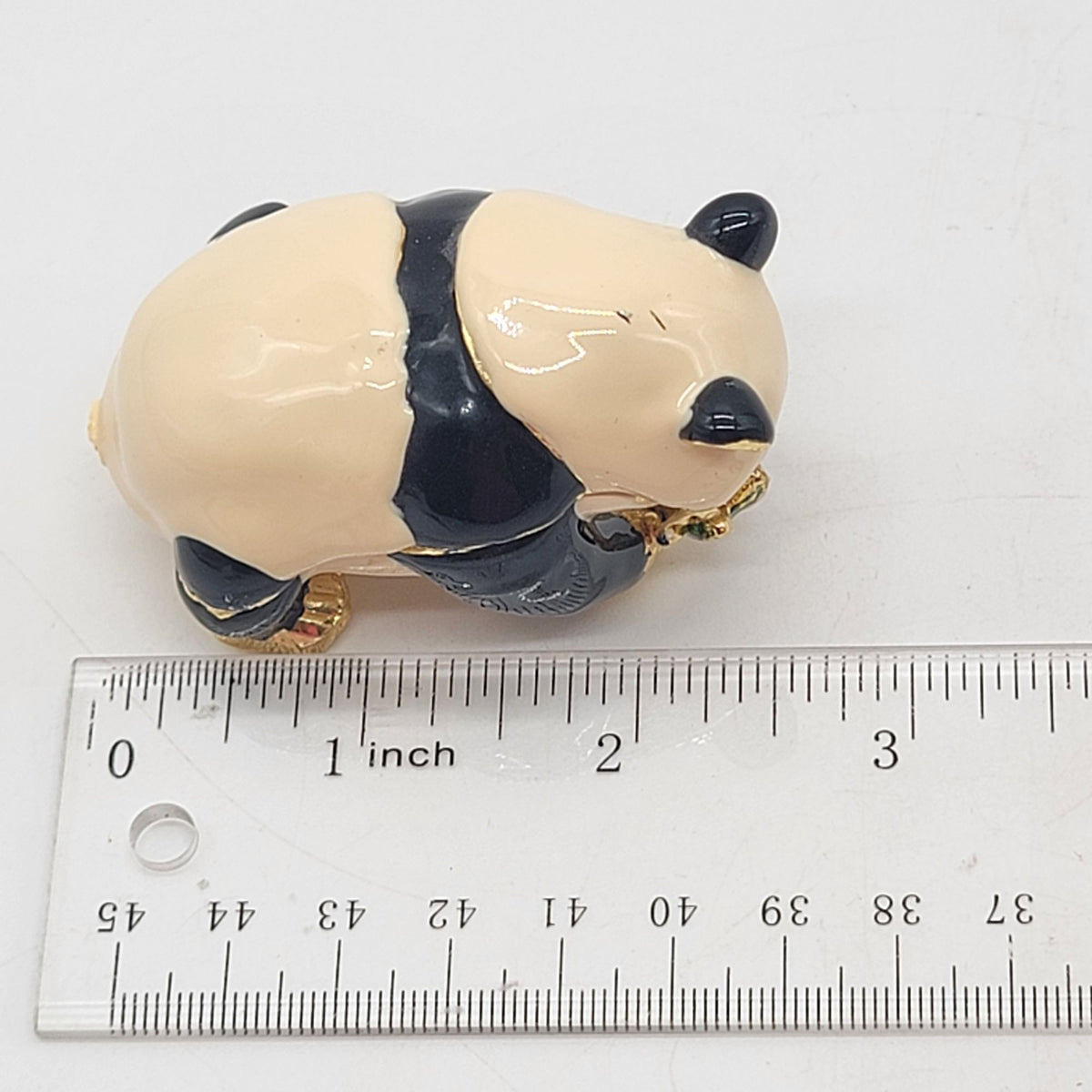 Objet D'Art Kimora Panda Bear Trinket Box Artform No. 02