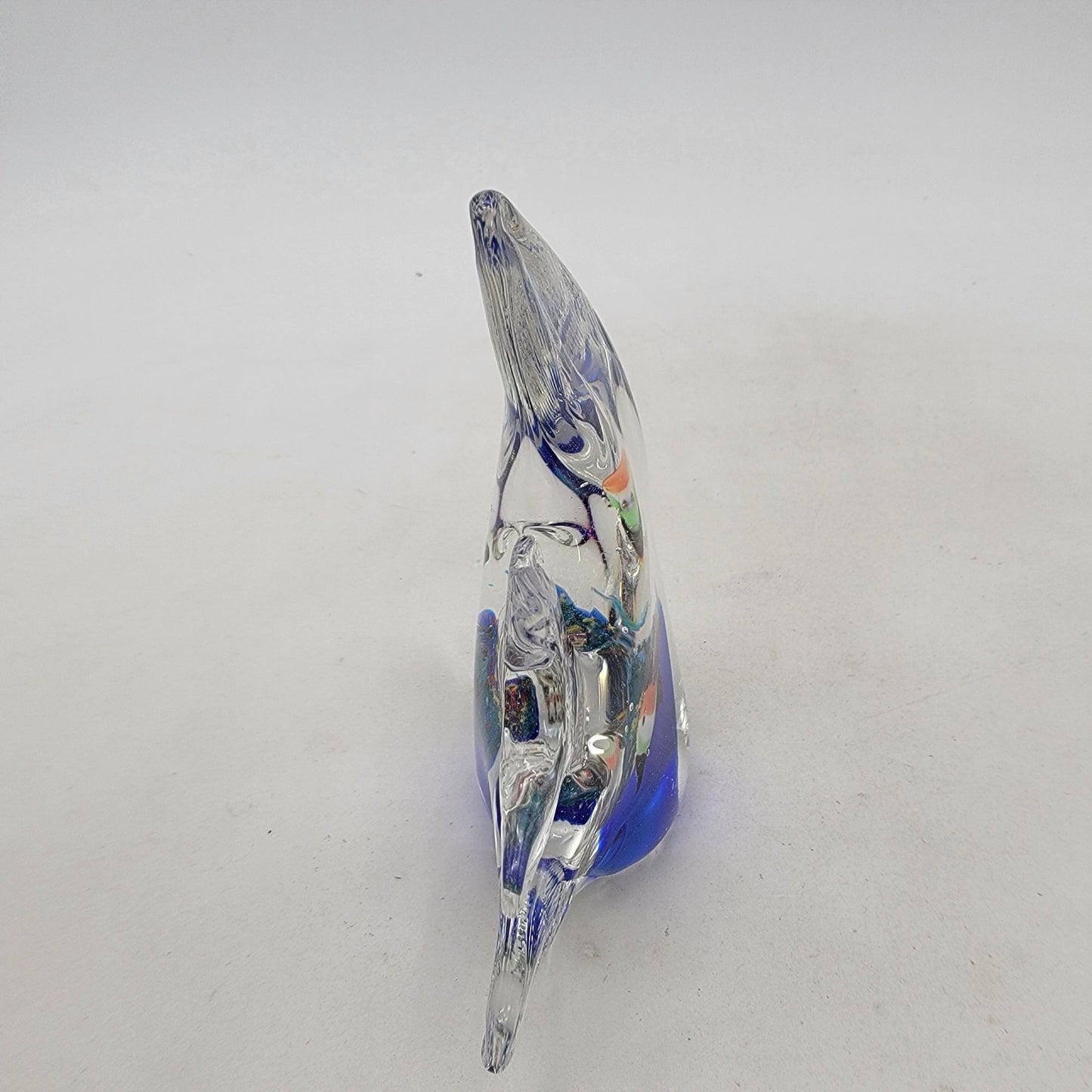 Vintage Art Glass Angel Fish Paperweight