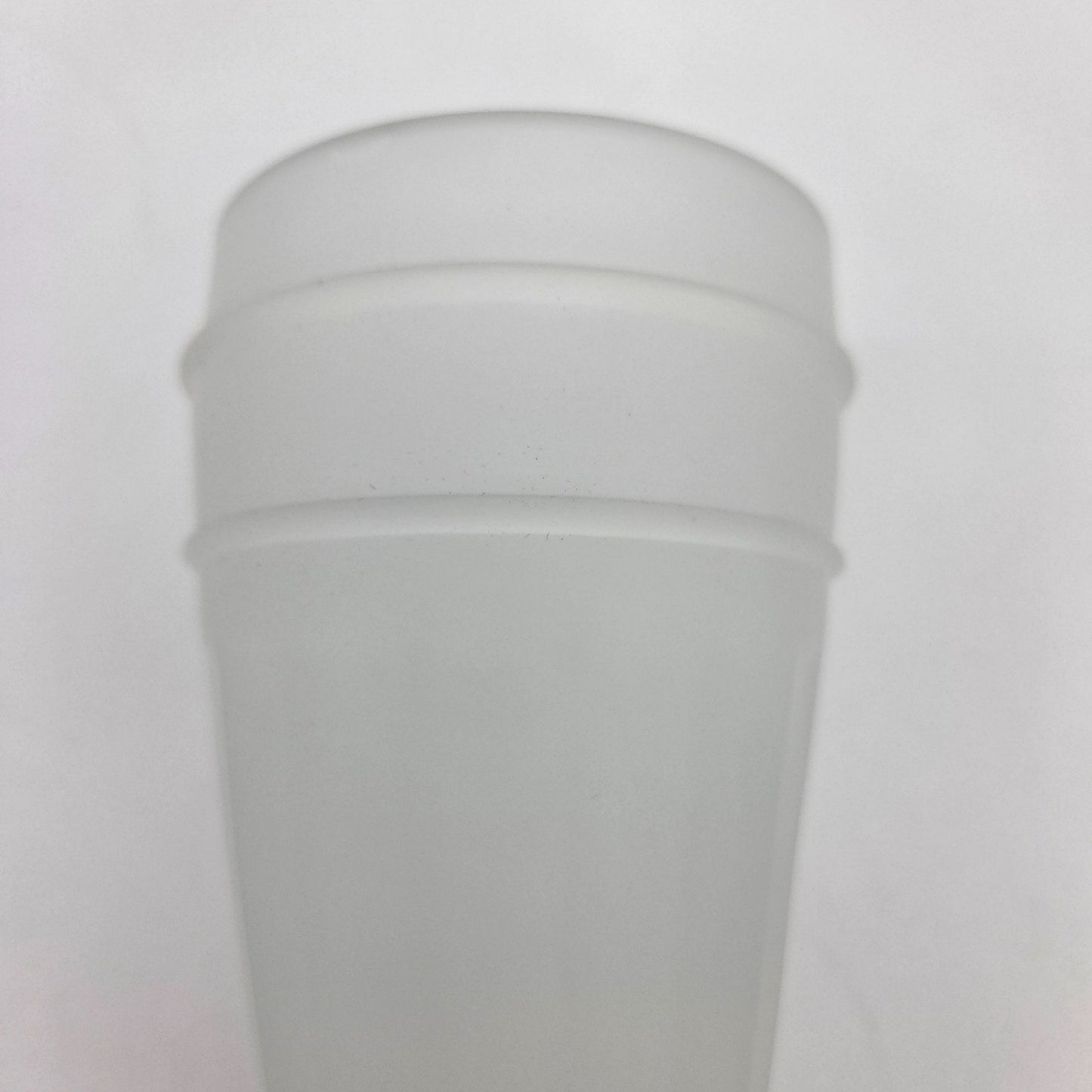 Set of 6 Vintage Indiana Tiara Frosted Glass Powder Horn Pilsner Beer Glasses