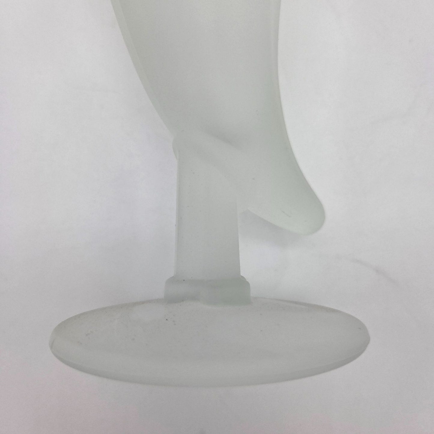 Set of 6 Vintage Indiana Tiara Frosted Glass Powder Horn Pilsner Beer Glasses