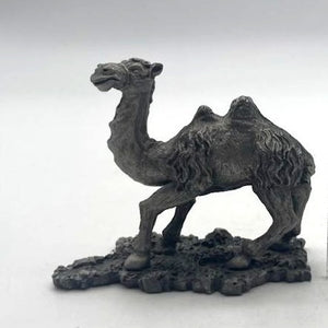Vintage Lanzarote Cast Metal Standing Camel Sculpture