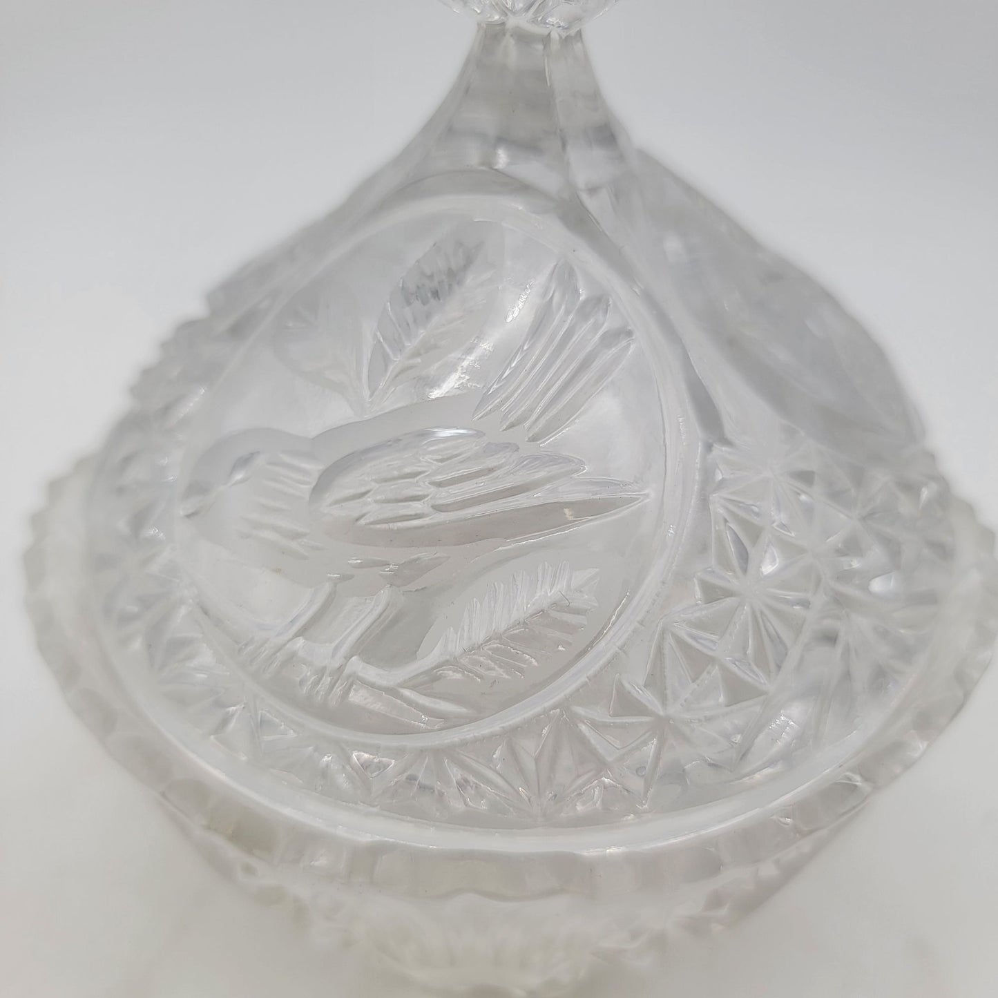 Hofbauer Byrdes Crystal Candy Dish With Lid