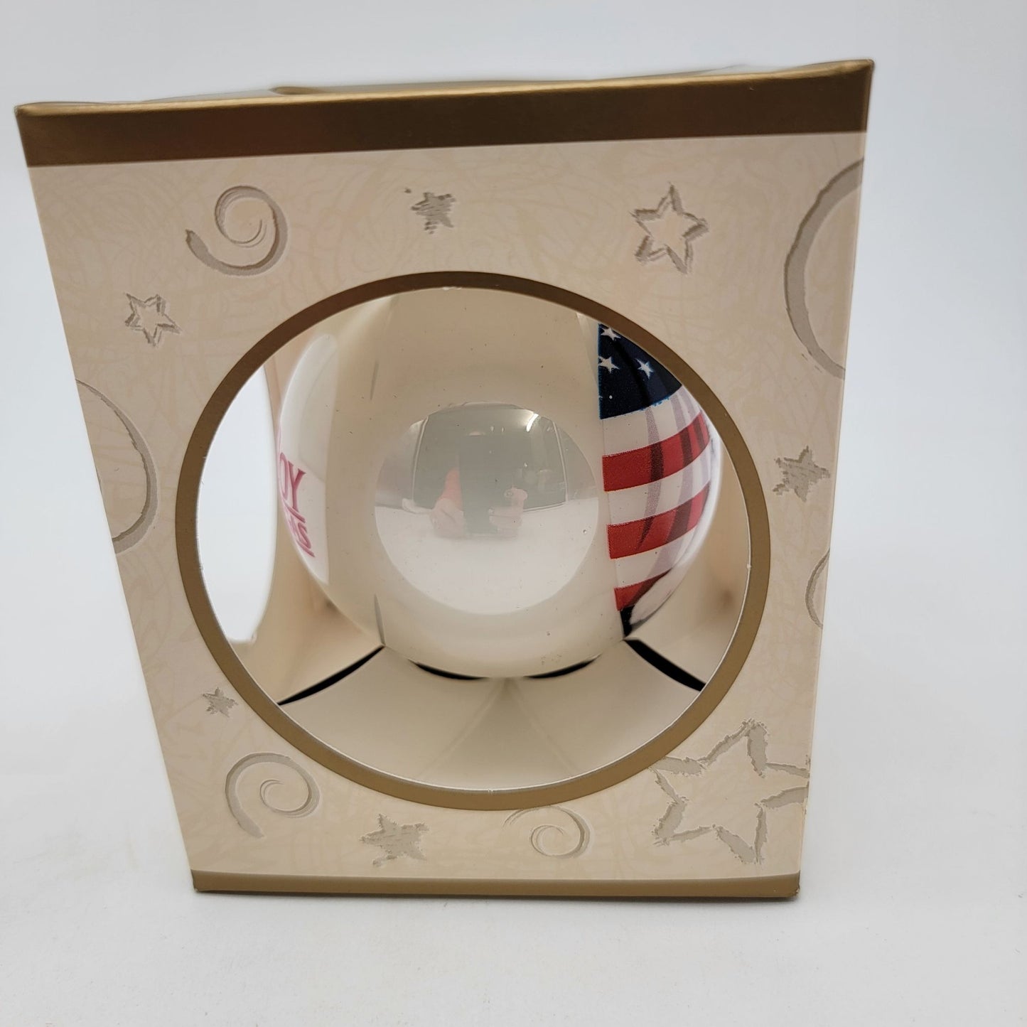 Vintage Siegfried & Roy The Mirage Las Vegas Blown Glass Ornament