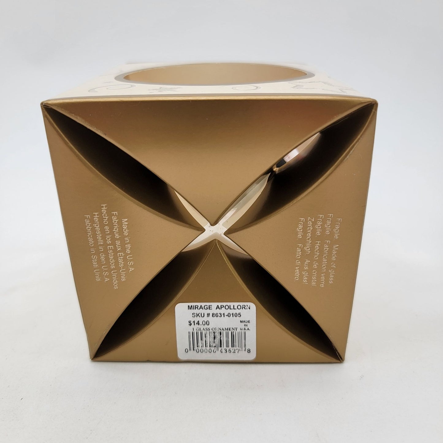 Vintage Siegfried & Roy The Mirage Las Vegas Blown Glass Ornament