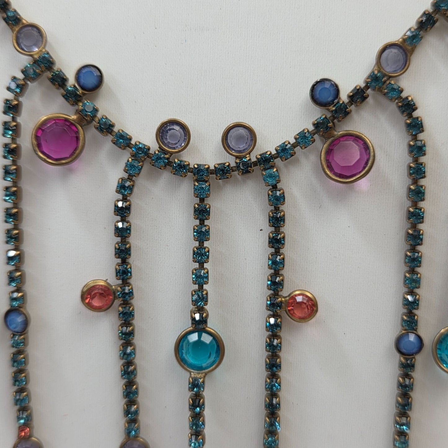 Vintage Sorrelli Austrian Crystal Bib Statement Necklace