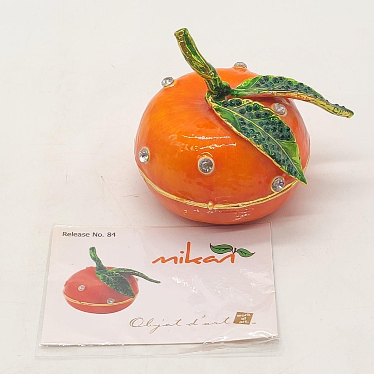 Objet D'Art Mikan Tangerine Trinket Box Artform No. 54