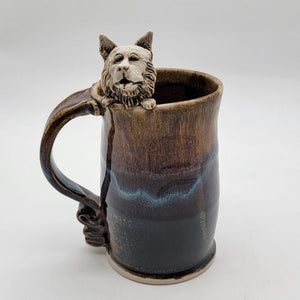 Katherine Burke Art Pottery Wolf Mug