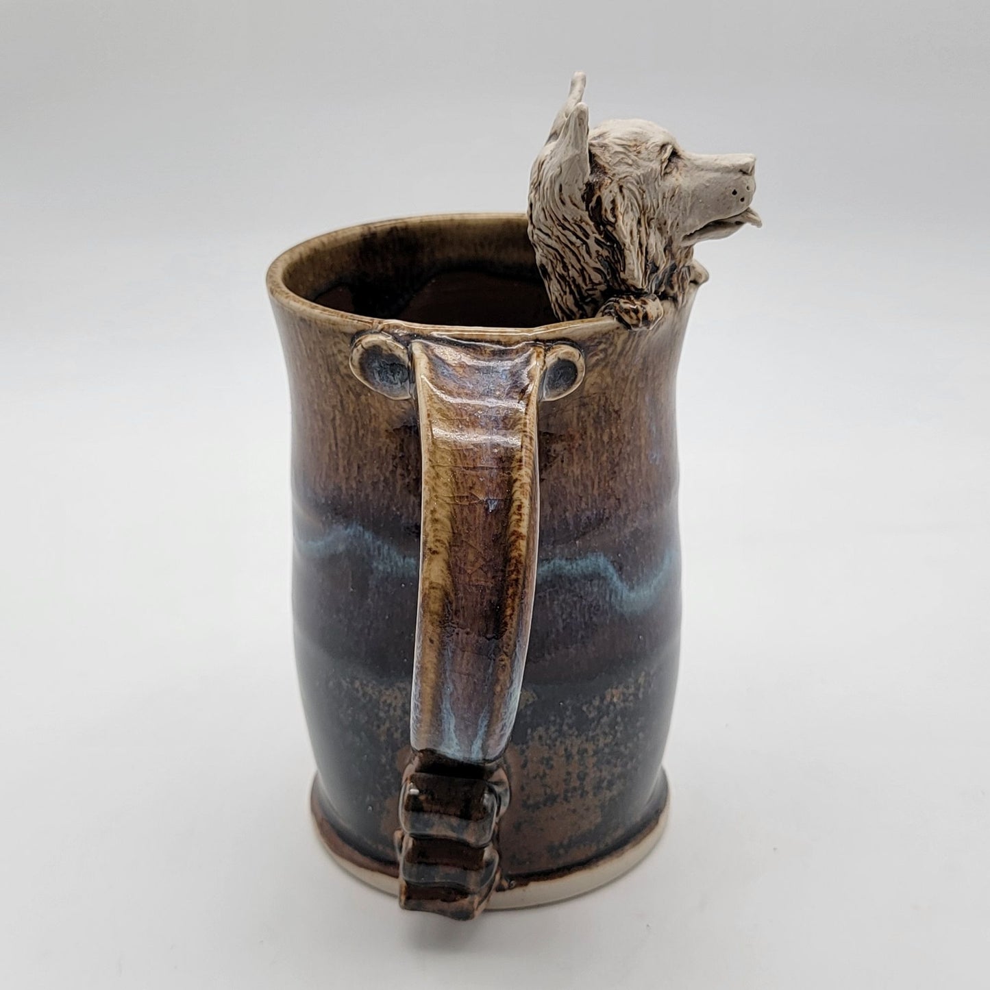 Katherine Burke Art Pottery Wolf Mug