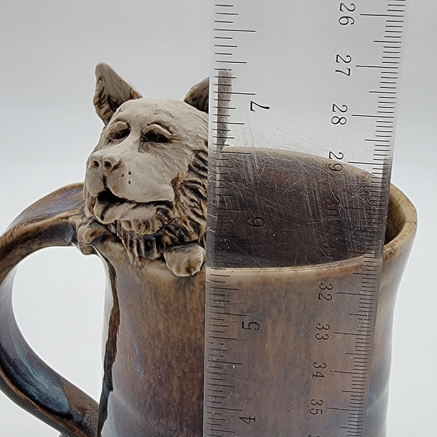 Katherine Burke Art Pottery Wolf Mug