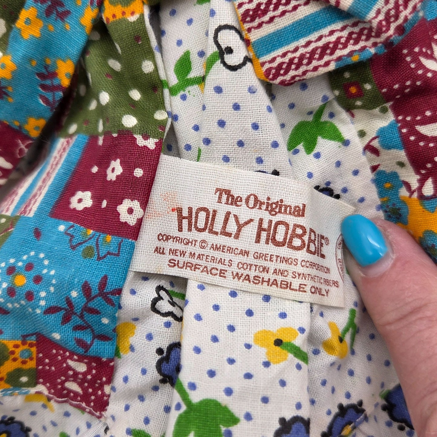 Vintage Knickerbocker The Original Holly Hobbie Ragdoll  15"