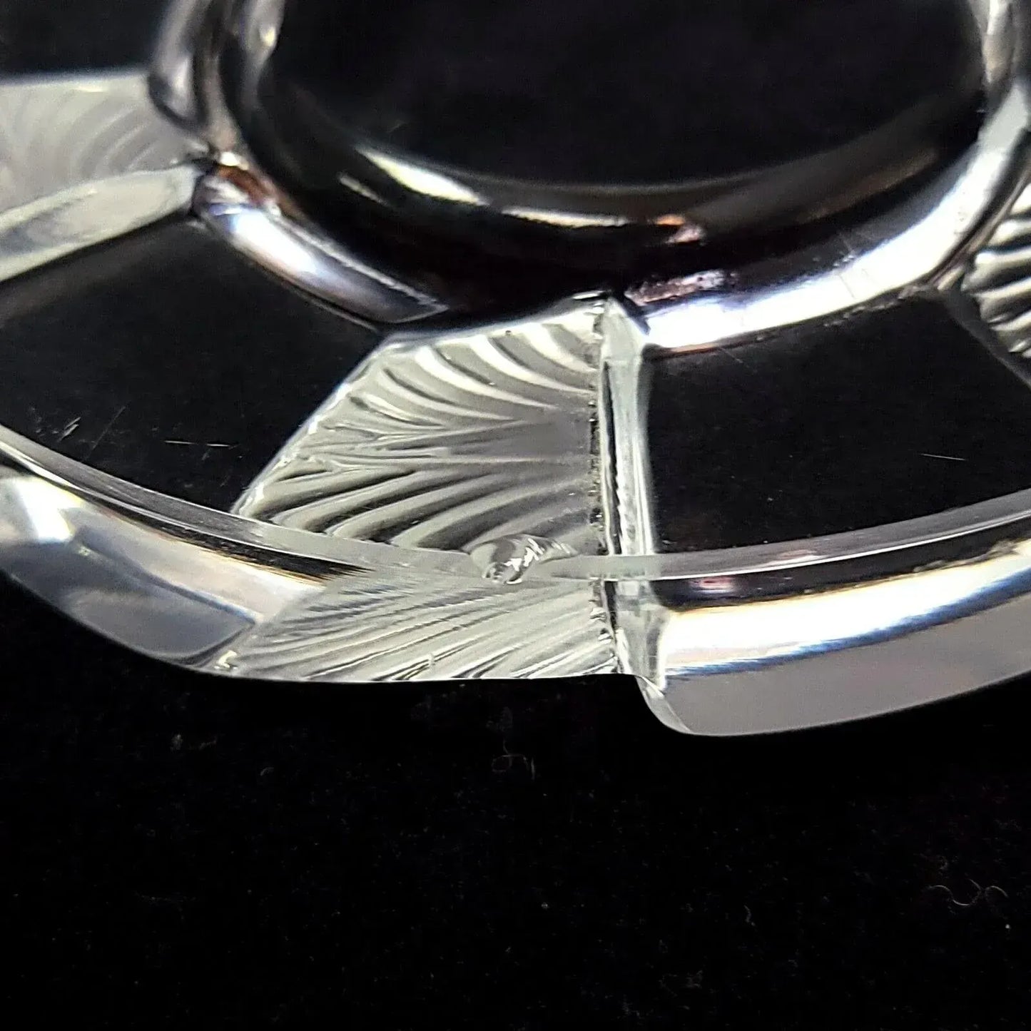 1970s Lalique France Glass Ashtray
