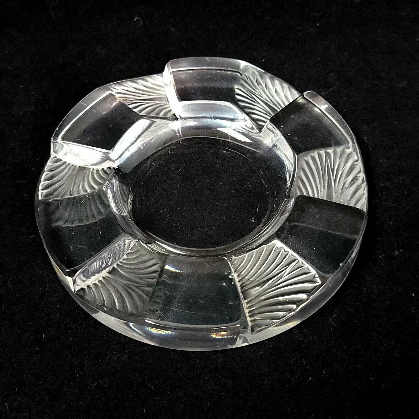 1970s Lalique France Glass Ashtray