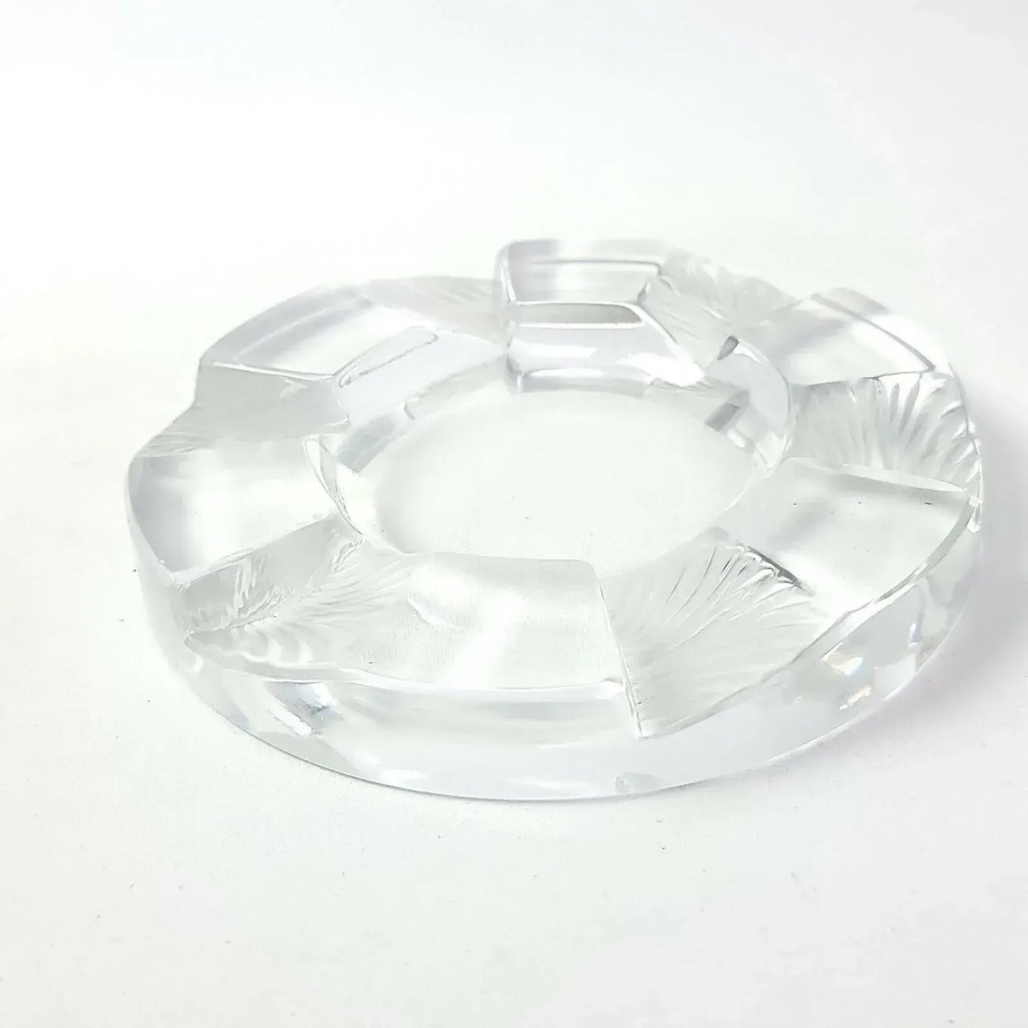 1970s Lalique France Glass Ashtray