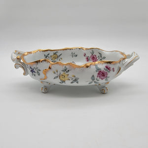 Charles Sadek Porcelain Oval Footed Bowl M-609