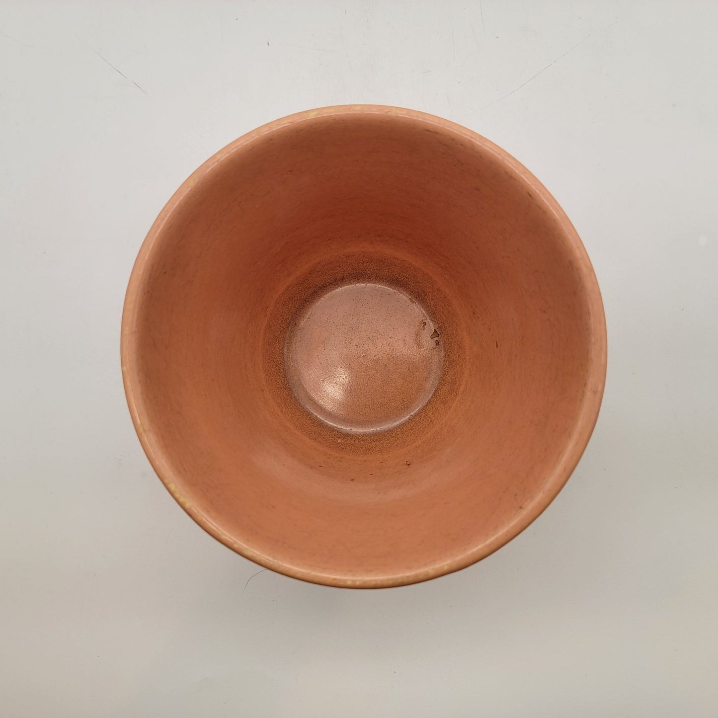 Vintage Metlox Pottery Mission Bell Planter Peach Glaze